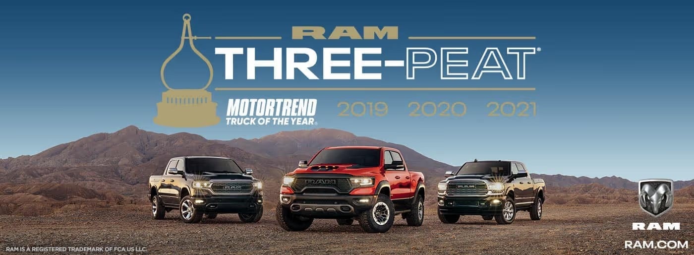 RAM THREE-PEAT at Armbruster Motor Company CDJR in Falls City NE